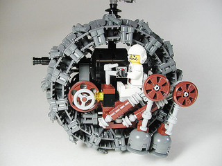 Illustration for article titled Steampunk LEGO Jabba Barge, Slave I and Other Amazing Steam Wars Models